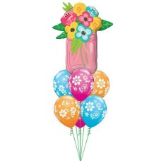 Bouquet 880 Mason Jar Bouquet Qualatex #47583 41873-6